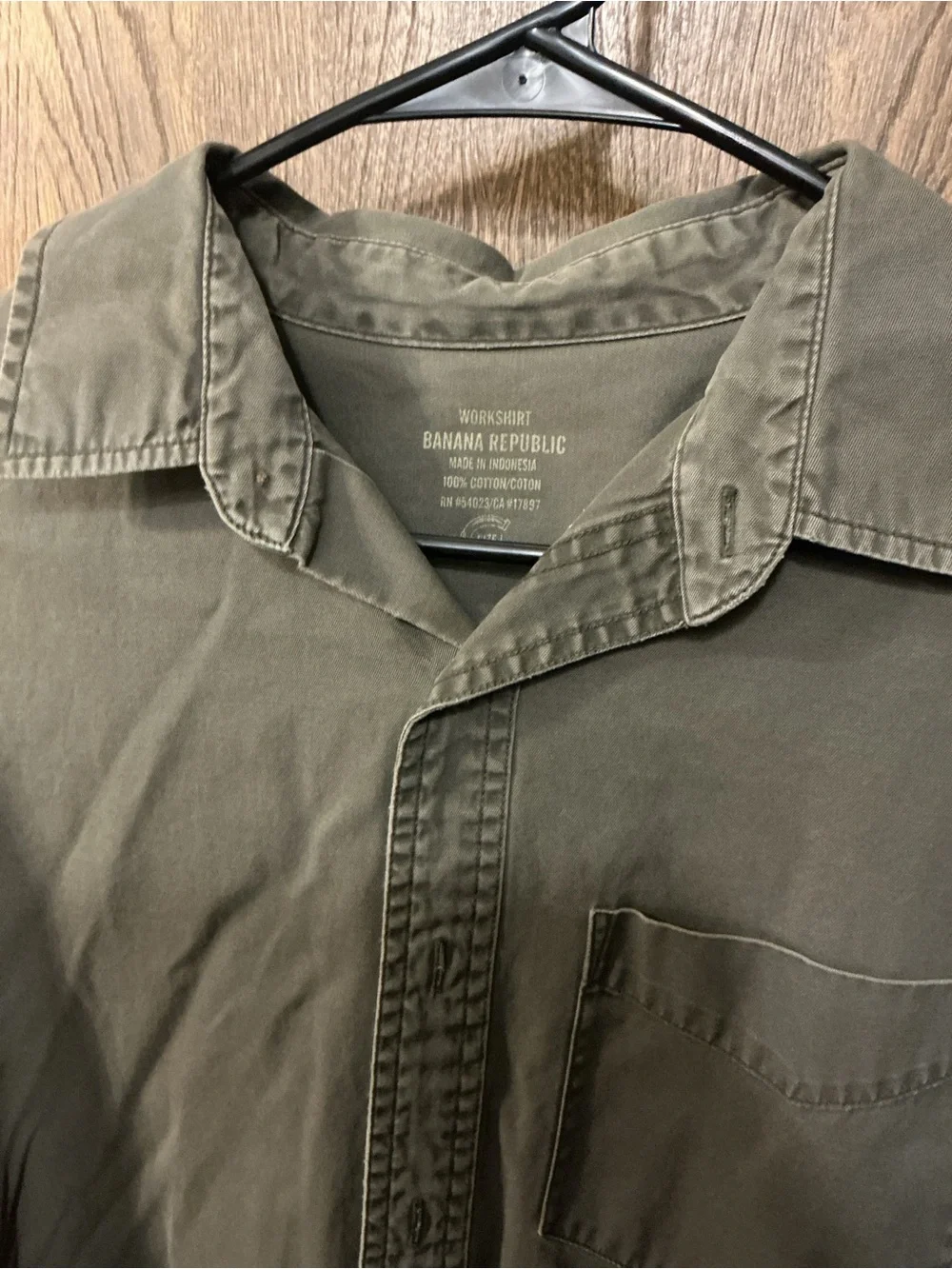 Banana Republic Olive Green Lightweight Shirt Jacket
